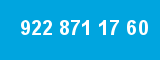 922 871 17 60 922 871 17 60